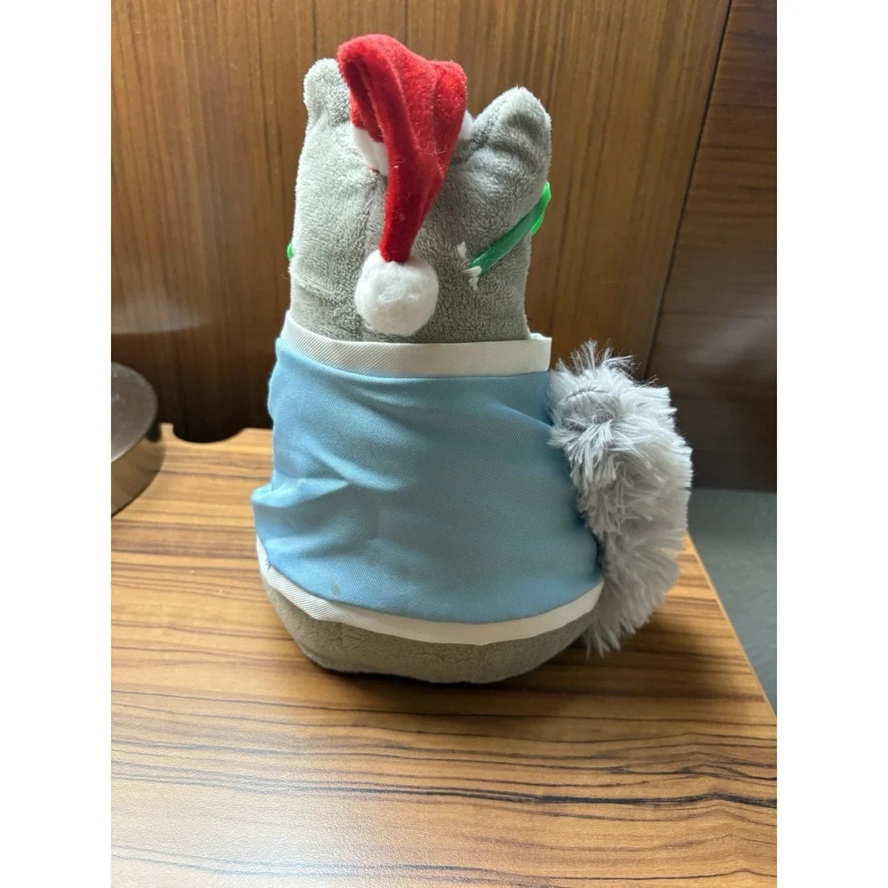 Gemmy Christmas Animated Musical Cat I LOVE CATNIP/BABY GOT BACK Plush Toy 11